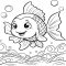 Fish coloring pages for kids