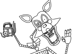 Printable fnaf coloring pages