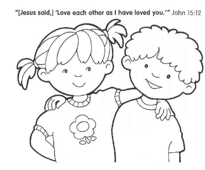 Christian kids coloring pages