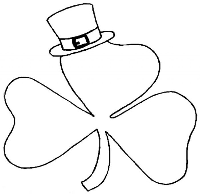 Shamrocks coloring pages