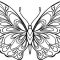 Free coloring pages of butterflies