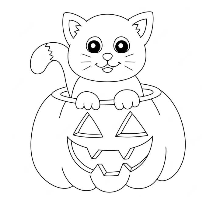 Coloring pages halloween kids