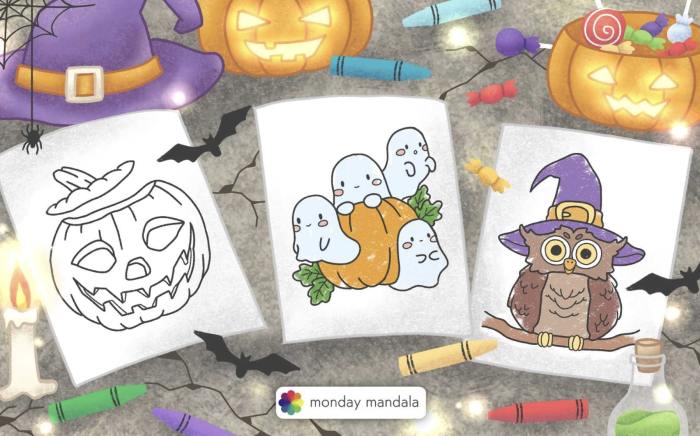 Free print halloween coloring pages