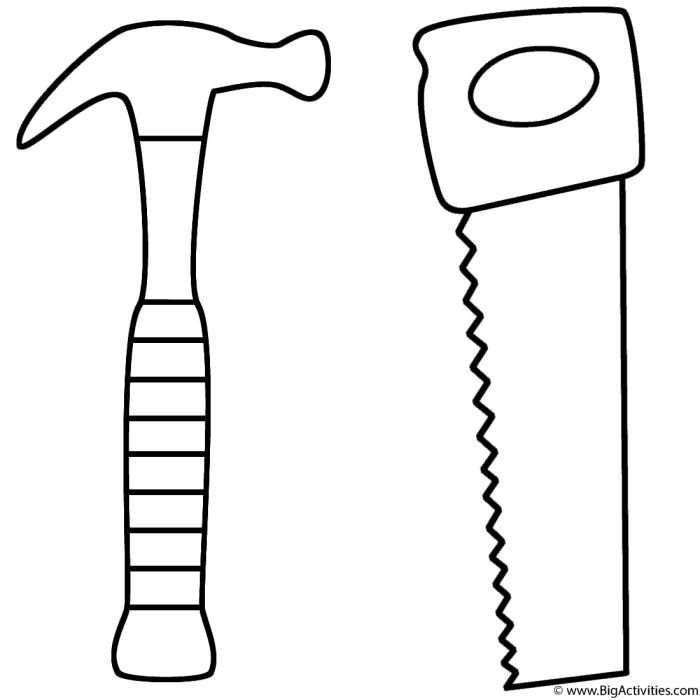 Hammer ev coloring page