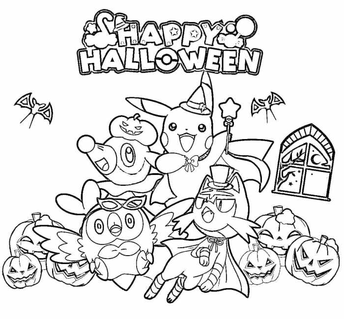 Coloring pages halloween kids