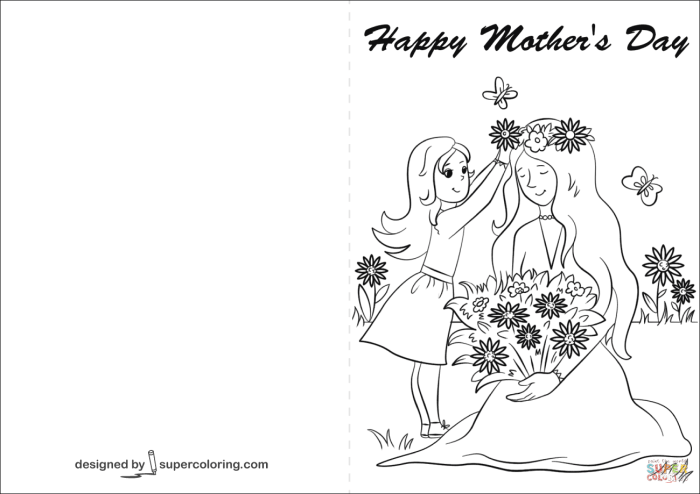 Mother's day coloring pages for kids