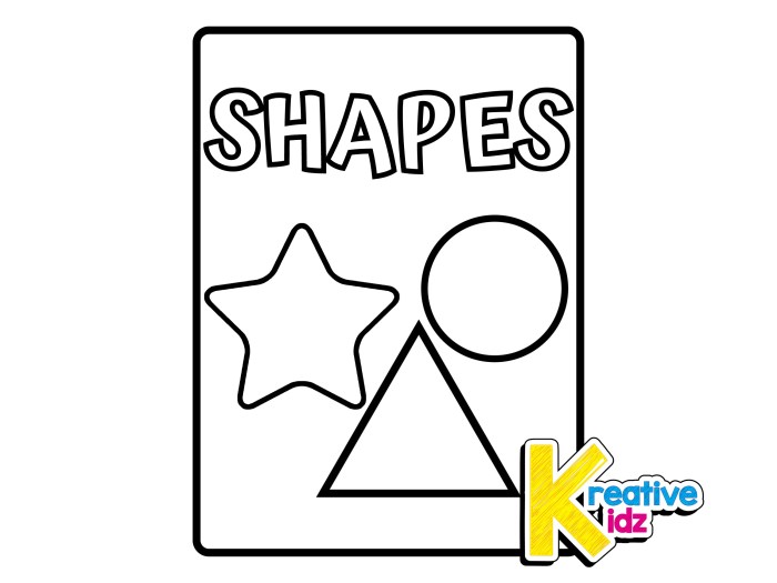 Coloring pages with shapes