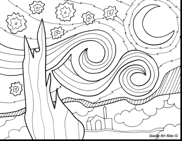 Sky coloring page