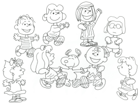 Peanuts coloring pages