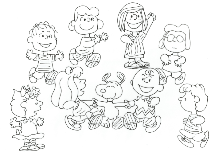 Peanuts coloring pages