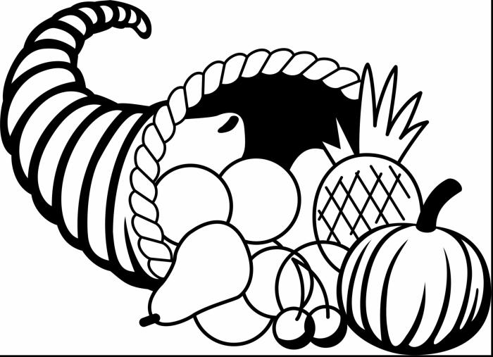 Cornucopia coloring pages