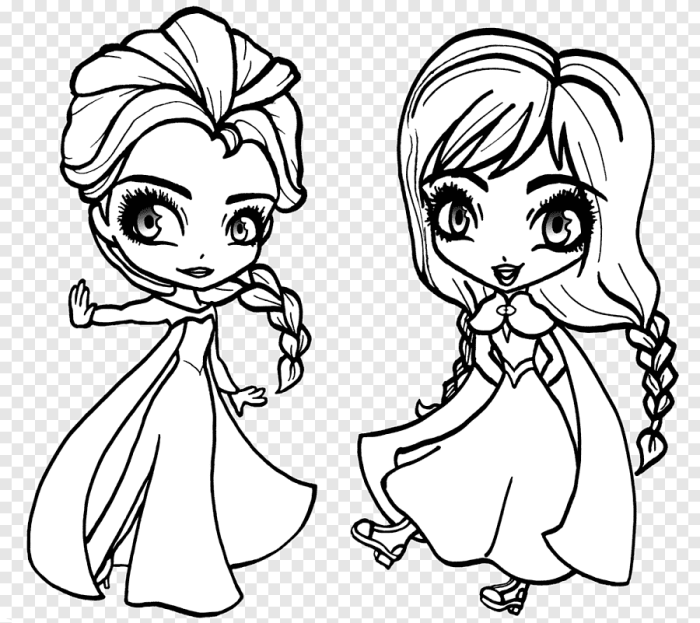 Elsa coloring page free