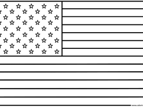 Flag coloring page