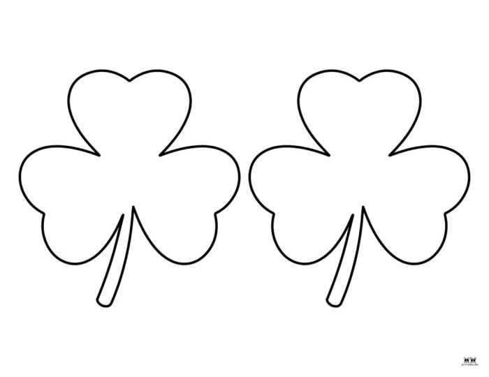 Shamrocks coloring pages