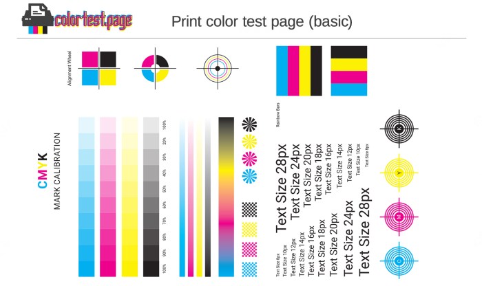 Print color test page