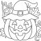 Coloring page kids halloween