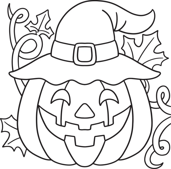 Coloring page kids halloween