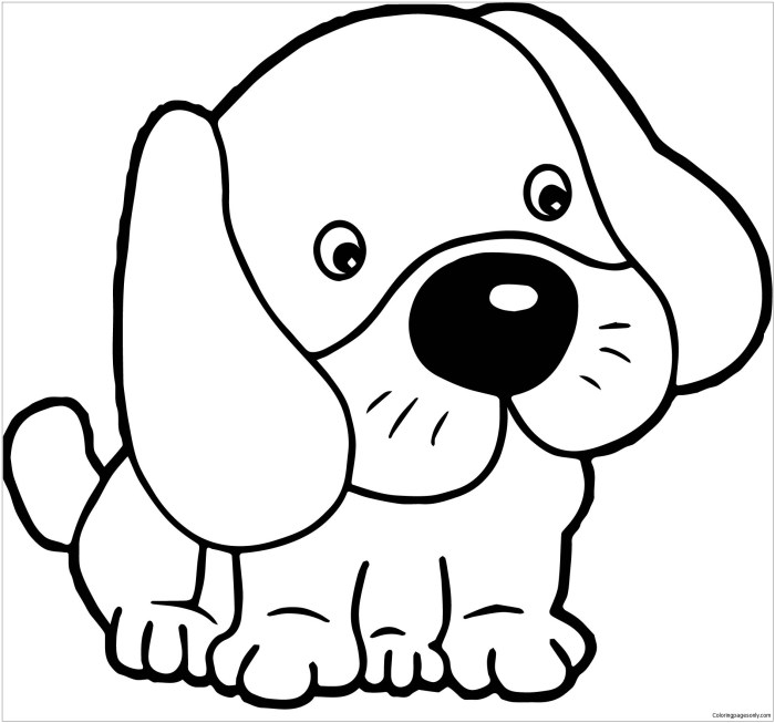 Free printable dog coloring pages