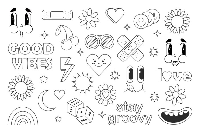 Groovy coloring pages