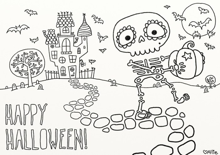 Free print halloween coloring pages