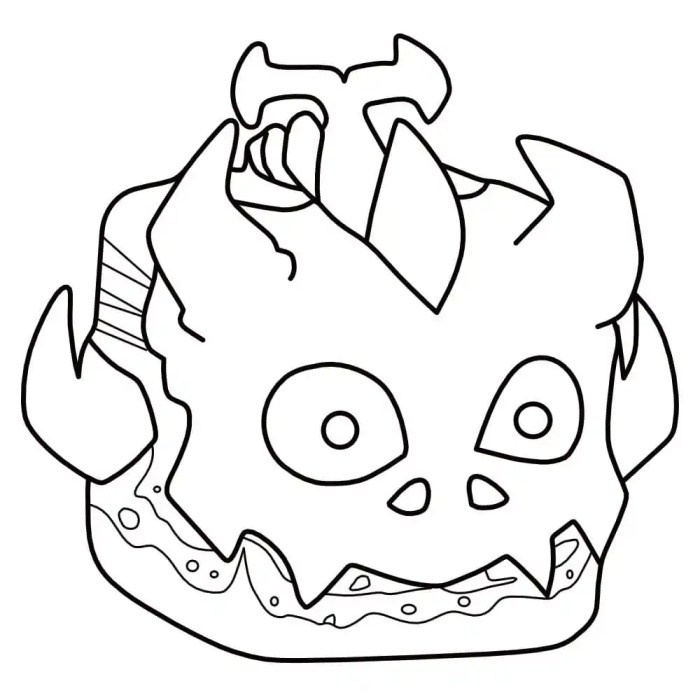 Fruits coloring page