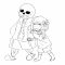 Sans anime coloring page