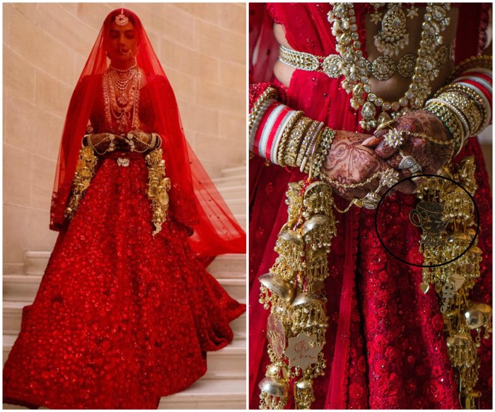 Priyanka chopra wedding dress indian