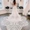 Short wedding dresses with train