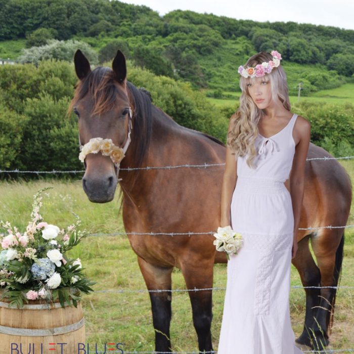 Simple country wedding dress