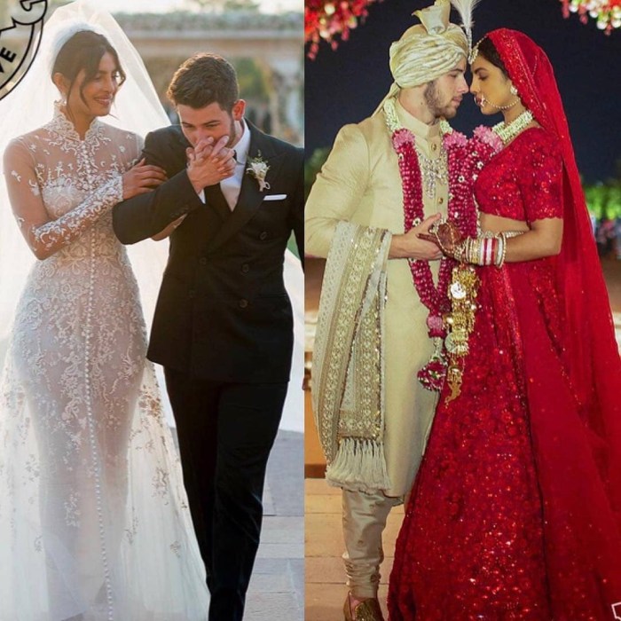 Priyanka chopra wedding dress indian