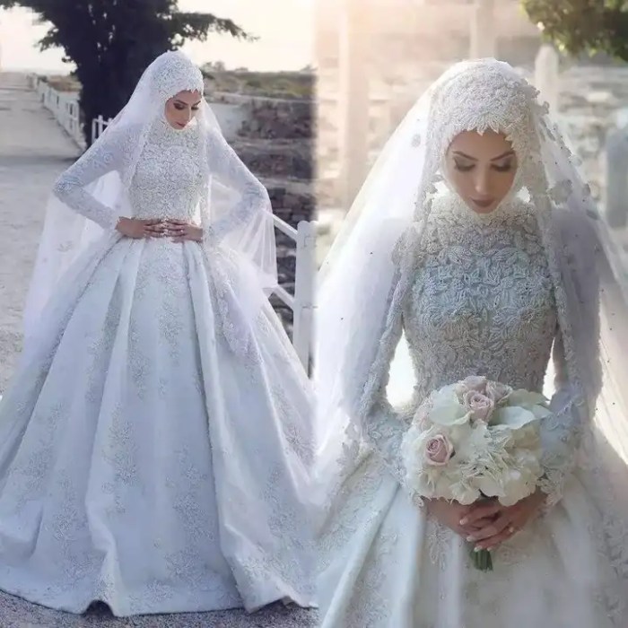 Plus size muslim wedding dresses