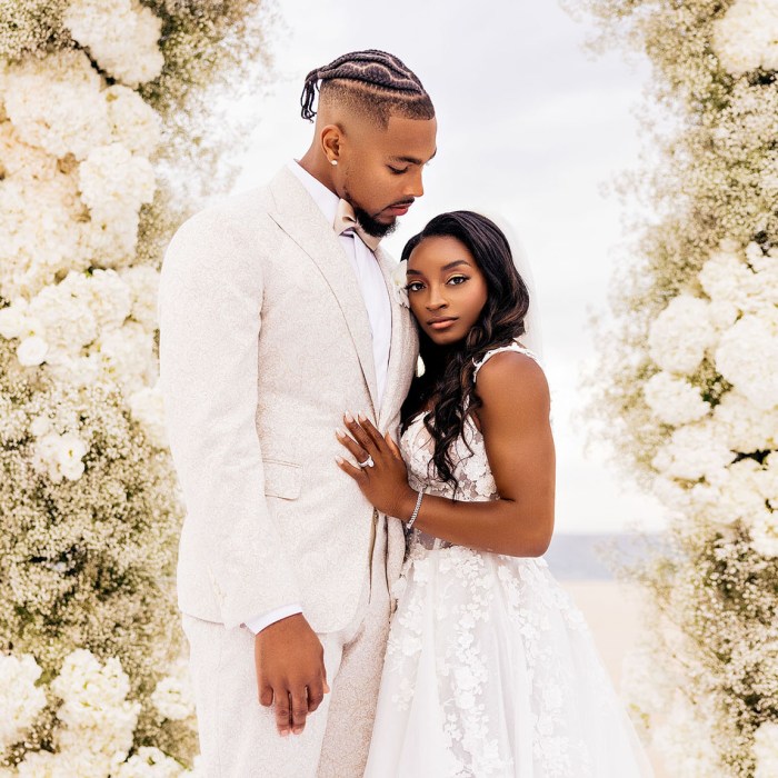 Simone biles wedding dress photos