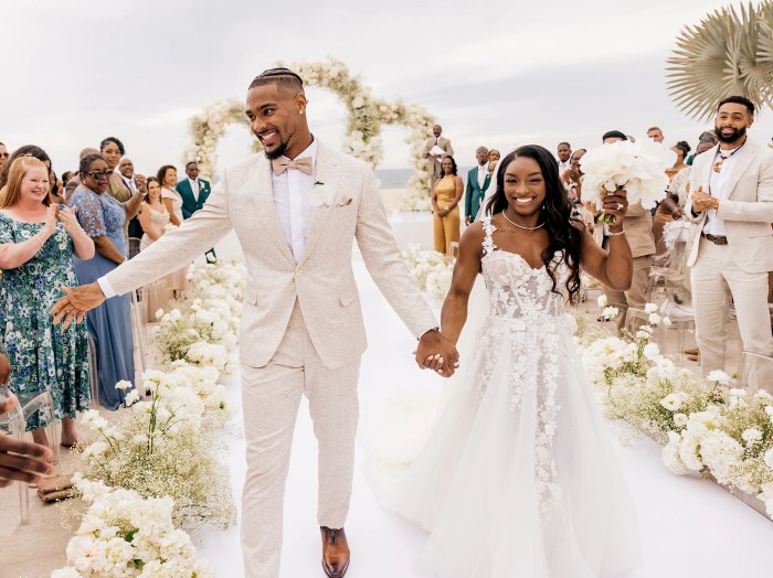 Simone biles wedding dress photos